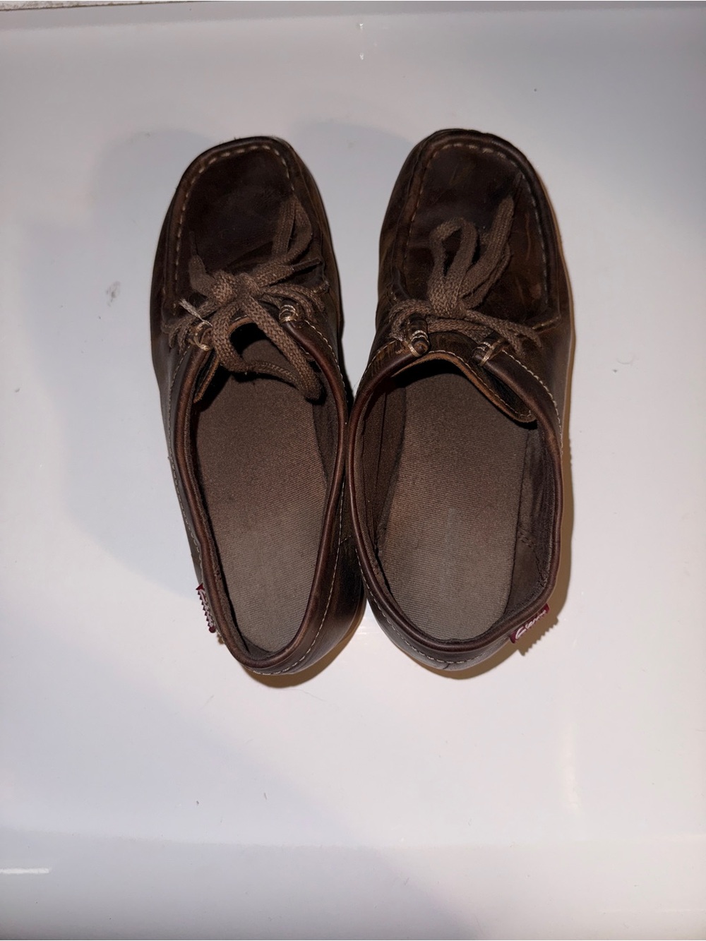 Clarks Women's Brown Moccasin-Style Lace-Up Shoes